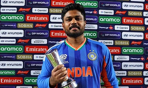 தொடர் நாயகன் விருது: சஞ்சு சாம்சனுக்கு விராட் கோலி வாழ்த்து