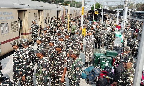 சட்டசபை தேர்தல் பணி:உ.பி.யில் இருந்து சென்னைக்கு துணை ராணுவம் வருகை