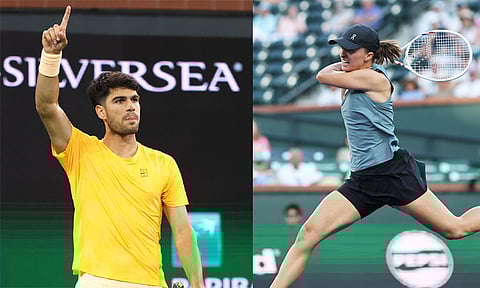 இண்டியன்வெல்ஸ் ஓபன் சர்வதேச டென்னிஸ் - அல்காரஸ், ஸ்வியாடெக் 4-வது சுற்றுக்கு முன்னேற்றம்