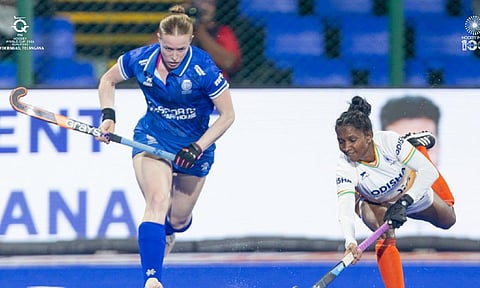 மகளிர் ஹாக்கி உலகக் கோப்பை தகுதிச் சுற்று: இந்தியா - ஸ்காட்லாந்து ஆட்டம் டிரா