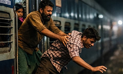 மகளுடன் பேசியதால் ஆத்திரம்: ஓடும் ரெயிலில் இருந்து தள்ளி வாலிபர் கொலை-தொழிலாளி வெறிச்செயல்