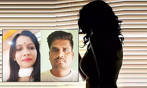 தொழிலதிபர்களிடம் ‘ஹனி டிராப்’ முறையில் பணம் பறிப்பு - இளம்பெண் கைது, காதலன் தலைமறைவு