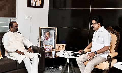 தமிழைத் தன் கவித்திறத்தால் ஆளும் கவிப்பேரரசு வைரமுத்துக்கு ஞானபீட விருது! - மு.க.ஸ்டாலின் வாழ்த்து