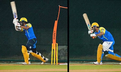 தீவிர பயிற்சியில் தோனி, ருதுராஜ்...சென்னை அணி வெளியிட்ட வீடியோ