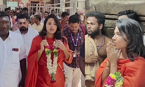 பழனி முருகன் கோவிலில் நடிகை அமலாபால் சாமி தரிசனம்