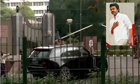 கரூர் கூட்ட நெரிசல் சம்பவம்.. 3வது முறையாக சி.பி.ஐ. அலுவலகத்தில் ஆஜரானார் விஜய்