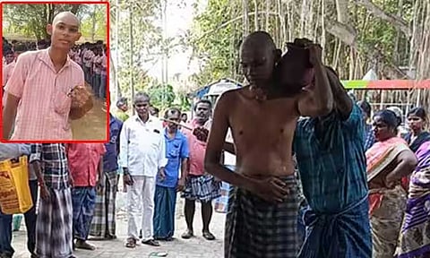 தந்தைக்கு இறுதி சடங்கு செய்துவிட்டு தேர்வு எழுத சென்ற மாணவன்