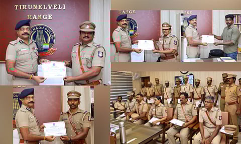 தூத்துக்குடி சிறுமி கொலை வழக்கு: துரிதமாக செயல்பட்ட 25 காவல்துறை அதிகாரிகளுக்கு நெல்லை சரக டி.ஐ.ஜி. பாராட்டு