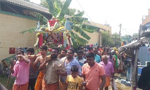 பண்ணாரி மாரியம்மன் சப்பரம் வீதி உலா