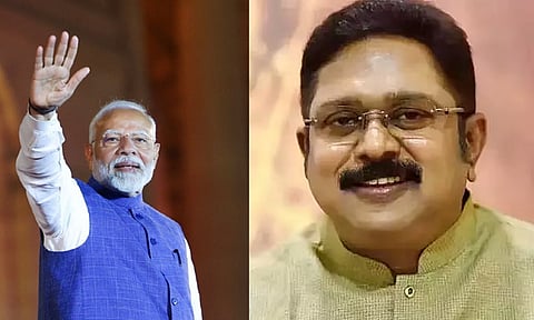 இந்தியாவில் நீண்டகாலம் அரசாங்கத்தின் தலைமை பதவி - பிரதமர் மோடிக்கு டிடிவி தினகரன் வாழ்த்து