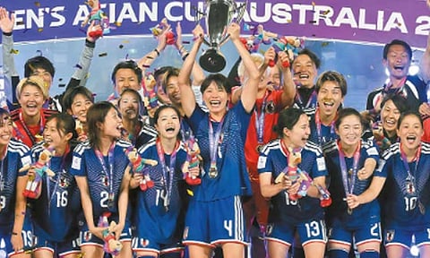 பெண்கள் ஆசிய கோப்பை கால்பந்து: ஆஸ்திரேலியாவை வீழ்த்தி ஜப்பான் அணி சாம்பியன்