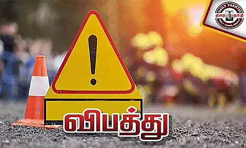 நோயாளியை ஏற்றிச்சென்ற ஆம்புலன்ஸ், லாரி மீது மோதி விபத்து - 6 பேர் பலி