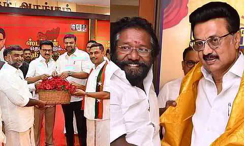 திமுக கூட்டணியில் ஒரே நாளில் 4 கட்சிகளுடன் தொகுதிப் பங்கீடு கையெழுத்து