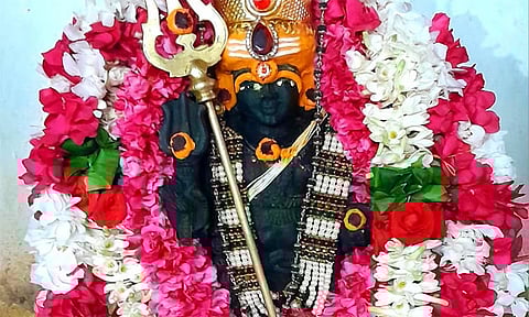 சிறப்பு அலங்காரத்தில் காலபைரவர். (இடம்: கோப்பணம்பாளையம் பரமேஸ்வரர் ஆலயம்)