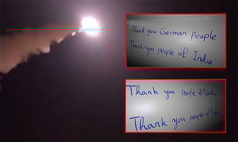 பற்ற வைத்த ஈரான்... ‘நன்றி இந்தியா’ என்ற வாசகத்துடன் இஸ்ரேலை தாக்க புறப்பட்ட ஏவுகணை