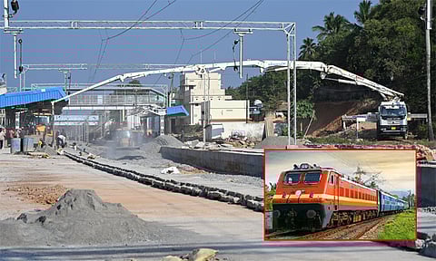 இரணியல் - நாகர்கோவில் டவுன் இரட்டை பாதை பணிகள்: ரெயில் சேவையில் மாற்றம்