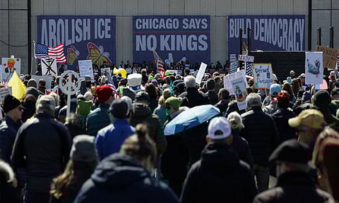 ஈரான் போர், பொருளாதார சிக்கல்கள்... டிரம்ப் அரசுக்கு எதிராக அமெரிக்காவில் போராட்டம்