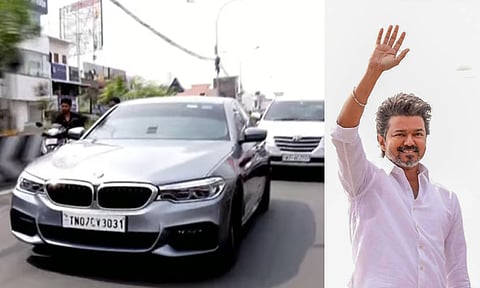 வேட்பாளர்கள் அறிமுக நிகழ்ச்சிக்காக புறப்பட்டார் தவெக தலைவர் விஜய்