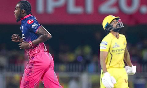 ஐபிஎல்: ராஜஸ்தானுக்கு எதிரான ஆட்டத்தில் சென்னை அணி தடுமாற்றம்