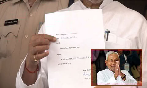 மாநிலங்களவை எம்.பி.க்கான தேர்தல்; எம்.எல்.சி. பதவியை ராஜினாமா செய்த நிதிஷ் குமார்