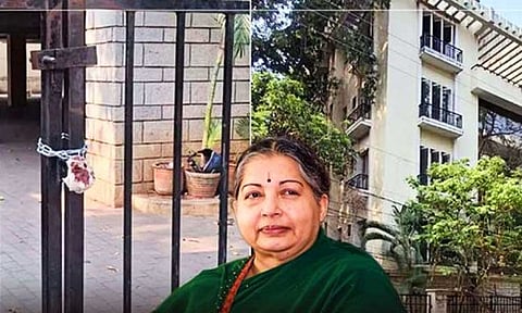மாநகராட்சிக்கு வரி கட்டாததால் ஜெயலலிதா வீட்டுக்கு சீல்