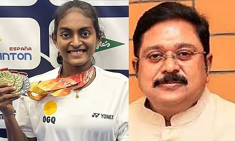 சர்வதேச பாரா பேட்மிண்டன் தொடரில் மூன்று பதக்கங்களை வென்ற துளசிமதி முருகேசன் - டிடிவி. தினகரன் வாழ்த்து