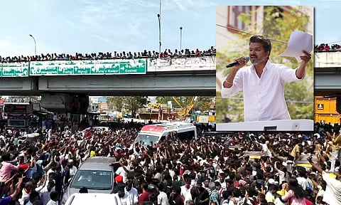 தேர்தல் விதிகளை மீறியதாக விஜய் மீது 5 பிரிவுகளின் கீழ் வழக்குப்பதிவு