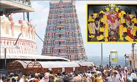 பங்குனி உத்திரத்தையொட்டி திருத்தணி முருகன் கோவிலில் அதிகரிக்கும் பக்தர்கள் கூட்டம்