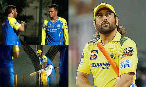 வலைப்பயிற்சியை மீண்டும் தொடங்கிய தோனி: சிஎஸ்கே ரசிகர்கள் உற்சாகம்