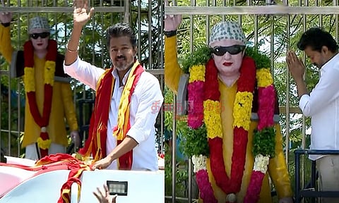 சிலிண்டர் விவகாரம்: ஸ்டாலின் சார் டெல்லிக்கு போய் வலியுறுத்தலாமே..? - திருச்சி பிரசாரத்தில் விஜய்