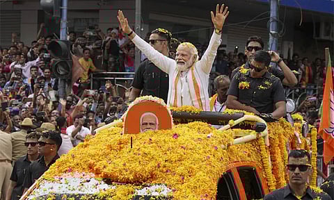 புதுவையில் இன்று மாலை பிரதமர் மோடி ரோடு ஷோ