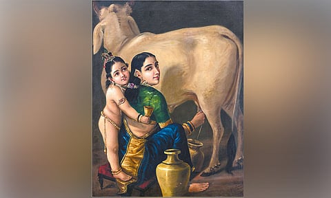 ராஜா ரவிவர்மாவின் ஓவியம் ரூ.167 கோடிக்கு ஏலம்