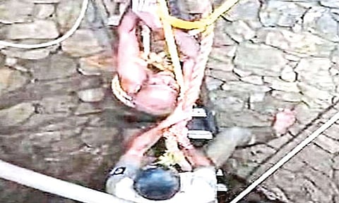 கிணற்றில் தவறி விழுந்து 3 நாட்களாக உயிருக்கு போராடிய முதியவர்