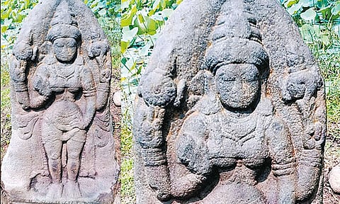 காஞ்சிபுரம் அருகே பல்லவர் கால விஷ்ணு துர்க்கை சிலை கண்டுபிடிப்பு