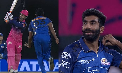 முதல் பந்தையே சிக்சருக்கு விளாசிய சூர்யவன்ஷி.. வைரலாகும் பும்ராவின் ரியாக்சன்