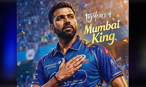 மும்பை அணியில் 15 ஆண்டுகள்... ரோகித்தின் புதிய மைல்கல்