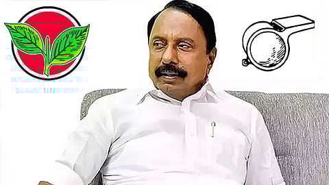 சின்னத்தை மாற்றி வாக்கு கேட்ட செங்கோட்டையன்