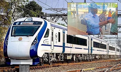 வந்தே பாரத் ரெயில் மீது கல் வீச்சு