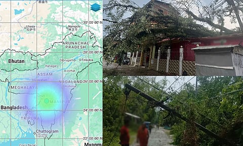 அசாமில் ரிக்டர் 4.3 அளவில் நிலநடுக்கம்; சில மணி நேரத்தில் புயல் - மக்கள் பீதி