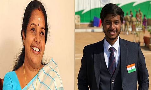 கோவை வடக்கு தொகுதியில் வானதி சீனிவாசன் மகன் பிரசாரம்