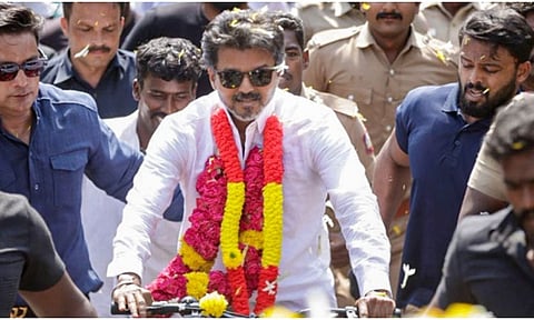 அவினாசி, பெருமாநல்லூரில் த.வெ.க. தலைவர் விஜய் இன்று பிரசாரம்