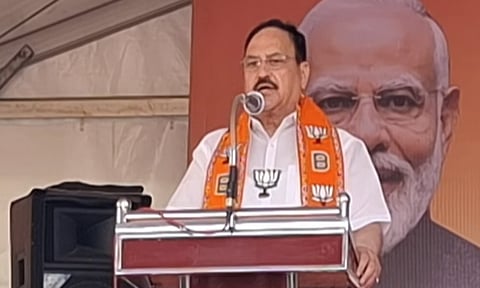 ‘பா.ஜ.க. வெற்றி பெற்றால் புதிய நலத்திட்டங்கள் செயல்படுத்தப்படும்’ - திருவண்ணாமலையில் ஜே.பி.நட்டா பிரசாரம்