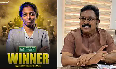 கேண்டிடேட்ஸ் செஸ் தொடரில் பட்டம் வென்ற வைஷாலிக்கு வாழ்த்துகள் - டிடிவி தினகரன்