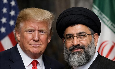 டிரம்ப் - கமேனி (ஏஐ படம்)