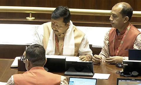 பா.ஜ.க. தலைவர் நிதின் நபின் உள்ளிட்ட 16 பேர் மாநிலங்களவை எம்.பி.க்களாக பதவியேற்பு