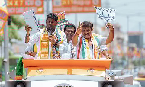 ரேஷன் அரிசியை கூட பாதுகாக்க முடியாத ஆட்சி.. - ஒட்டன்சத்திரத்தில் அண்ணாமலை பிரசாரம்