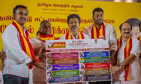 தவெக தேர்தல் அறிக்கை; வாகை சூடும் வரலாறு திரும்புகிறது.. - ஆதவ் அர்ஜுனா