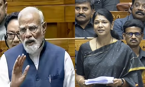 பெண் தெய்வமான காளியும் கருப்பு உடைதான் அணிந்துள்ளார்: பிரதமருக்கு கனிமொழி பதிலடி