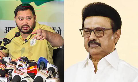 கோவை, திருப்பூரில் மு.க. ஸ்டாலினுடன் தேஜஸ்வி யாதவ் பிரசாரம்