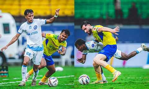 ஐ.எஸ்.எல். கால்பந்து: ஜாம்ஷெட்பூர் அணியை வீழ்த்தி கேரளா பிளாஸ்டர்ஸ் வெற்றி